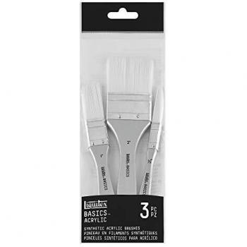 Set di 3 Pennelli per Acrilico Liquitex Basics