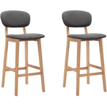 Lot de 2 tabourets ergonomiques gris