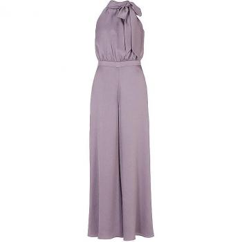 SWING Satin-Jumpsuit lila