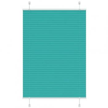 100x150 cm Petrol Green Pleated Fabric Blind