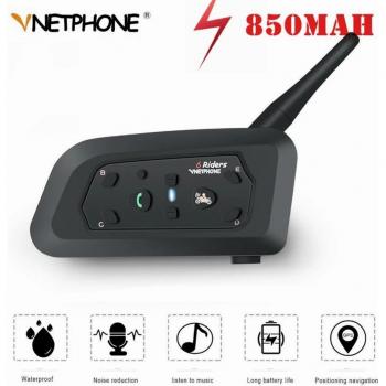 Interphone V6 Moto Bluetooth Casque 1200 m, Groupe 6