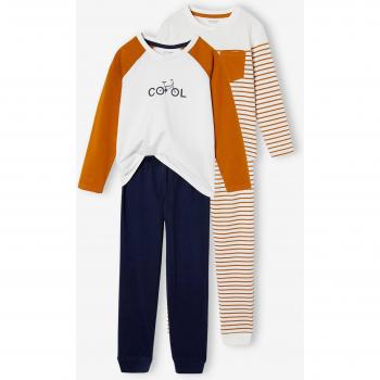 VERTBAUDET Boys’ 4/5Y Caramel Pyjamas (Pack of 2) – “Cool” Collection