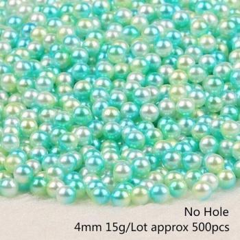 5‑Farben Perlenmix “Super Wert” – 4 mm, 15 g pro Beutel – Keine Seeperlen – 500 Stück –