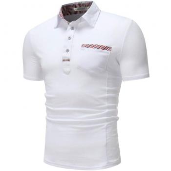 RMane Herren Polo Shirt Basic Polohemden Kurzarm M