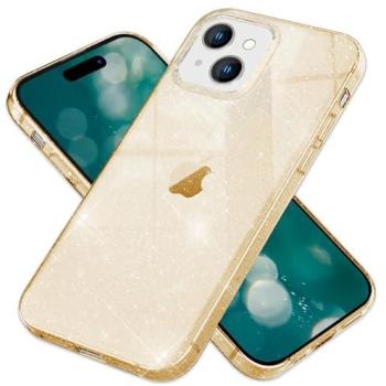 Protezione Nalia Silver Glow in Silicone per iPhone 15 Plus