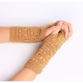 Mitaines longues pour femmes, sans doigts
