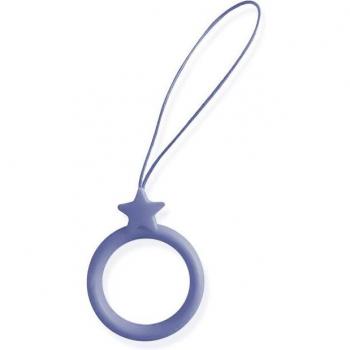 Porte-clé en silicone avec lanière mignonne pour téléphone