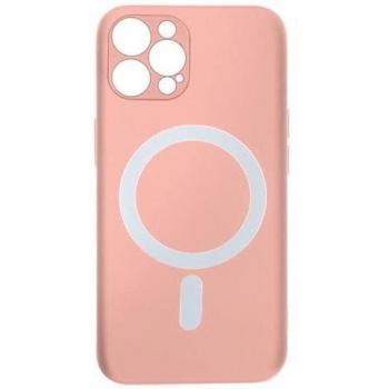 Avizar Soft‑Touch Cover Magsafe – Protezione rosa per iPhone 12 Pro Max con bordo rialzato