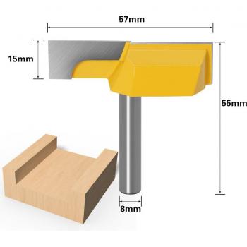 Router Bit Cleaning Bottom 8mm Shank 2-1/4