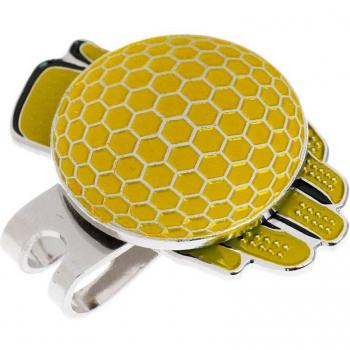 Golf Glove with Magnetic Hat Clip and Ball Marker