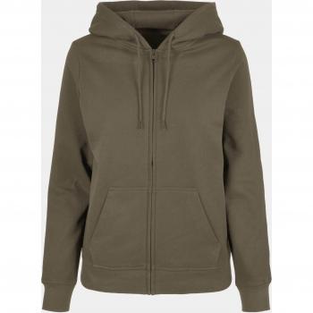 Build Your Brand Damen Kapuzen Sweatjacke Basic