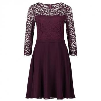 Vestito Vera Mont a Tema Melanzana