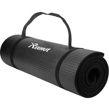 REEHUT 12mm High-Density Exercise Mat for Pilates and Workout