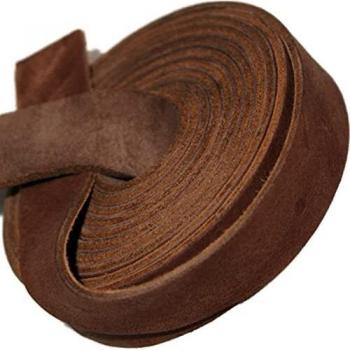 TOFL Leather Strap – Medium Brown, ¾” Wide, 6‑Foot Length
