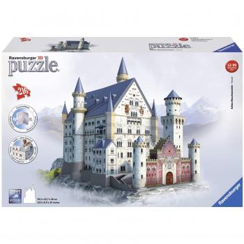 Ravensburger 3D Puzzle: Schloss Neuschwanstein – 216 Stück – Familie Dekor – 12573