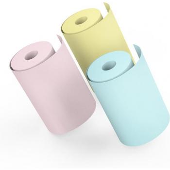Rouleau photo thermo-colore, autocollant, impression claire, durable contre les taches, taille compacte