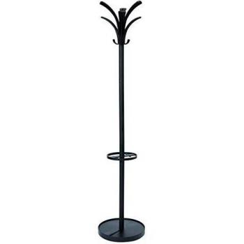 Alba Brio Coat Stand with 9 Pegs and Multiple Hooks in Black