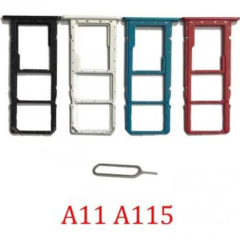 Bandeja de tarjeta SIM y SD para Samsung Galaxy A11 A115