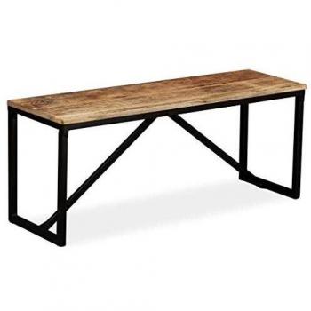 VidaXL Mango Wood Bench 110x35x45 cm