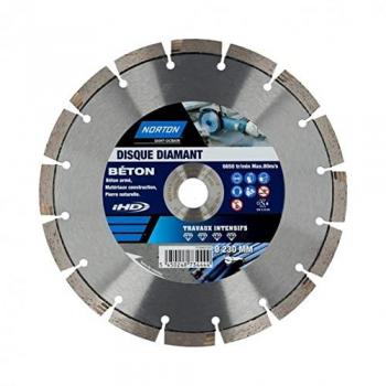 Disque Diamant Intensif Segmenté 230mm pour Matériaux de Construction NORTON