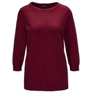 Strickpullover in bordeaux