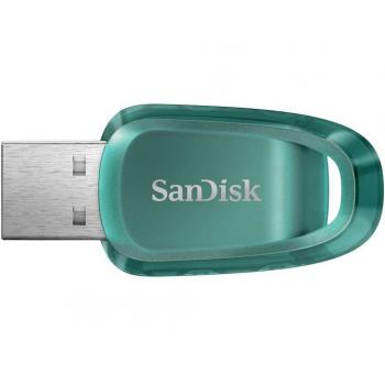 SanDisk Ultra Eco (64 GB, USB 3.2, USB A), USB Stick, Grün