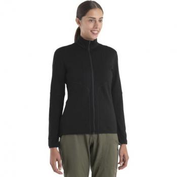 Felpa con zip Merino Icebreaker 560 Realfleece Elemental II Black M