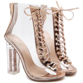 High Heel Crystal Wedding Shoes
