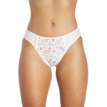 Triple Pack Camille Lace Front Hi‑Leg Underwear (Size 16)
