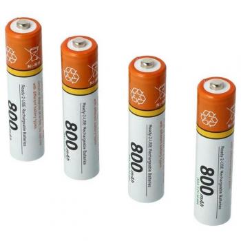 Batteria VHBW 4x Aaa Micro R3 Hr03 800mAh per Kx-tg1611