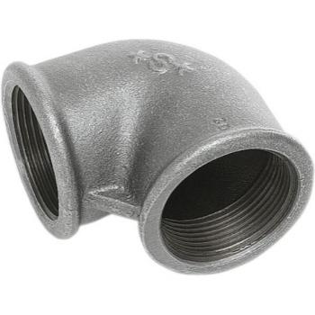 Pl Gomito 90° F.F. Grigio, Ghisa Zincata, 3/8 6P