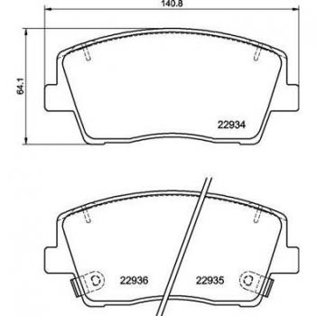 Juego de pastillas de freno, BREMBO P 30 119