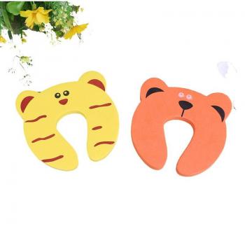 6pcs Children's Door Stopper Safety Clamp with Cartoon Design