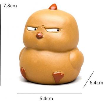 Adorno Decorativo Yixing Púrpura: Escultura Manual para Tazas