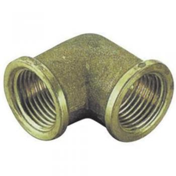Codo de latón amarillo 2 para fontanería industrial