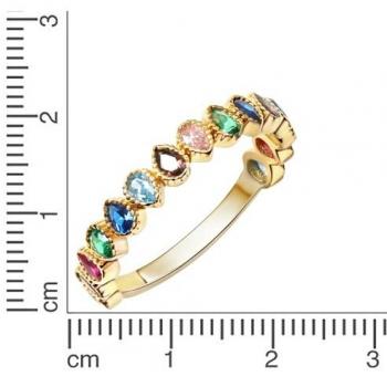 Ringe Damen „Fascination“ Ellen K., 375 % Gold, Zirkonia