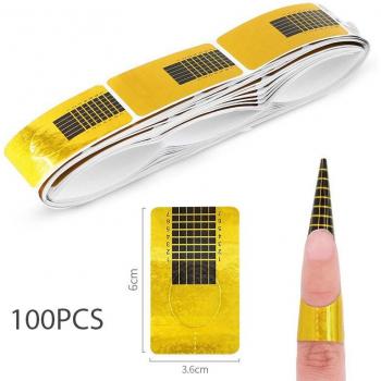 Set de Gel para Uñas con Consejos Dorados