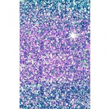 Glitter & Glamour Glitzer Notizbuch Lila Blau: Buch Im Glimmerlook Zum Selbstgestalten, Blanko Journal