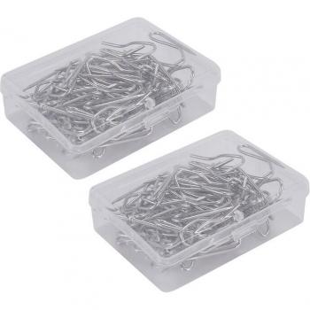 Paquete 100 Pasadores Transparentes