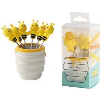 Abeja Snack Forks en Mini Tamaño