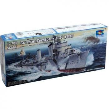Maquette de destroyer Zerstörer Z-30 1942 par Trumpeter TRU05788