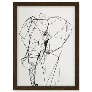 A4 Elephant Shape Illustration
