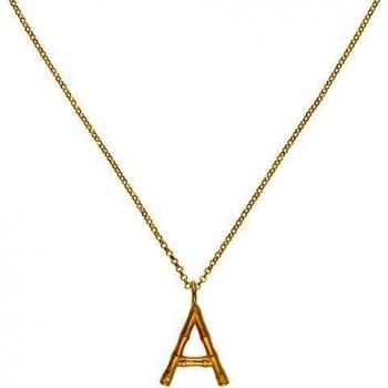 Córdoba Joyas | Gargantilla de Plata 925 con baño de Oro y letra inicial