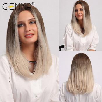 GEMMA Ombre Middle Part Wig