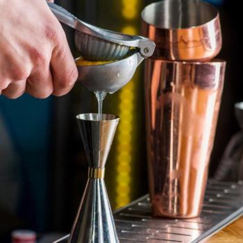 Japanese-Inspired Cocktail Jigger, Stainless Steel