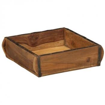 Réserve de stockage en bois brut 31x29x10 cm
