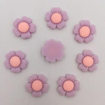 10Pcs Sunflower Resin Stones for Scrapbooking