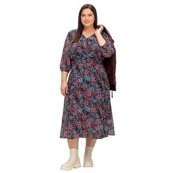Sheego Damenkleid in Wickeloptik