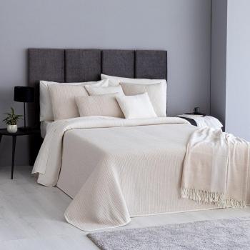 Linge de lit lin beige El Caballo 250 × 270 cm