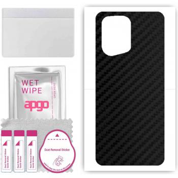 APGO Oppo Find X5 Pro Skin met Carbon Black Design – Wrap & Foil